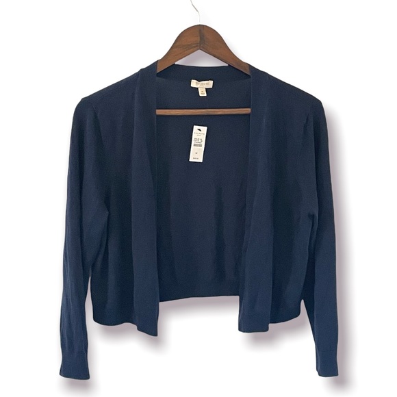 Talbots Sweaters - NWT Talbots Navy Half-Sweater
